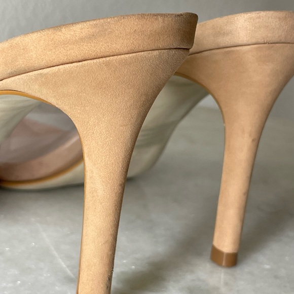 Steve Madden mule pointed toe sz 8 moxxi 3.5” heel tan pump - Picture 10 of 16